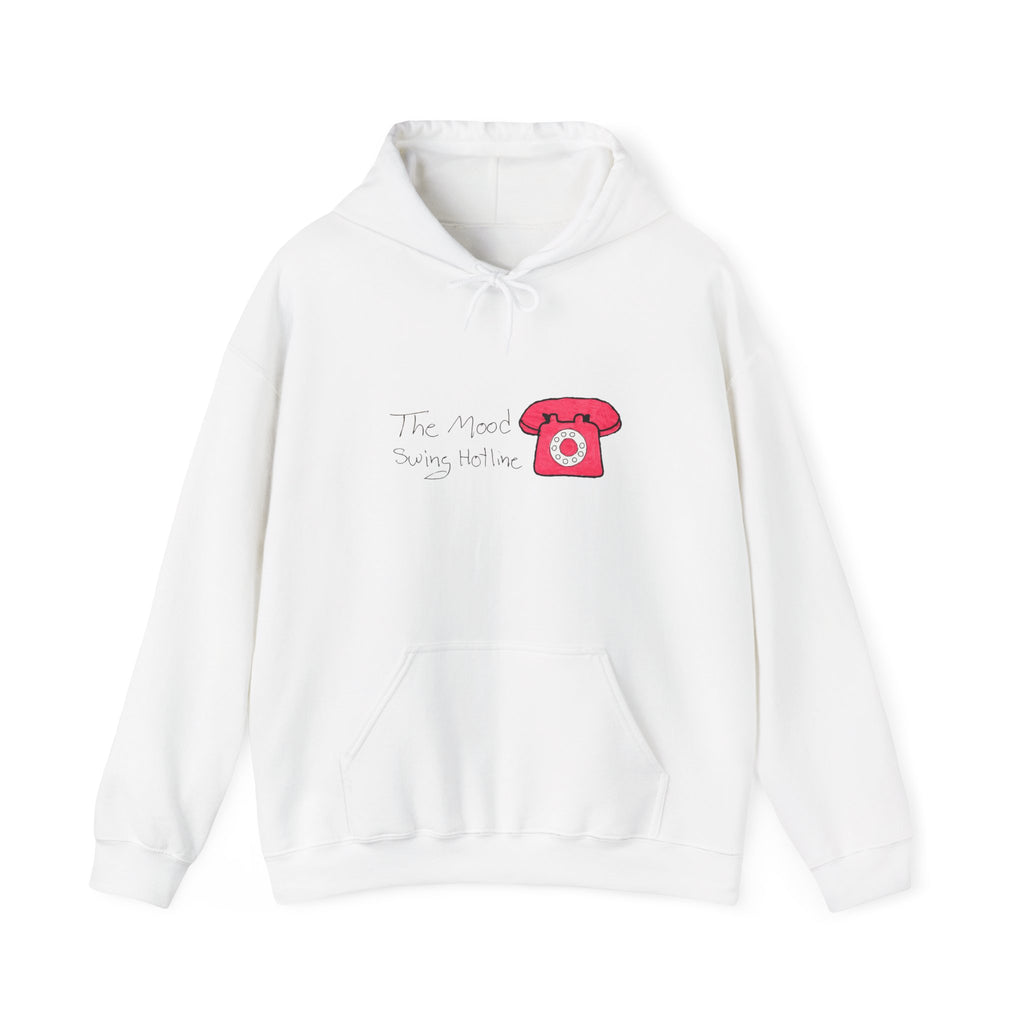 Retro Pink Rotary Phone Hoodie — "The 90s Called, They Want Me" Graphic Hoodie