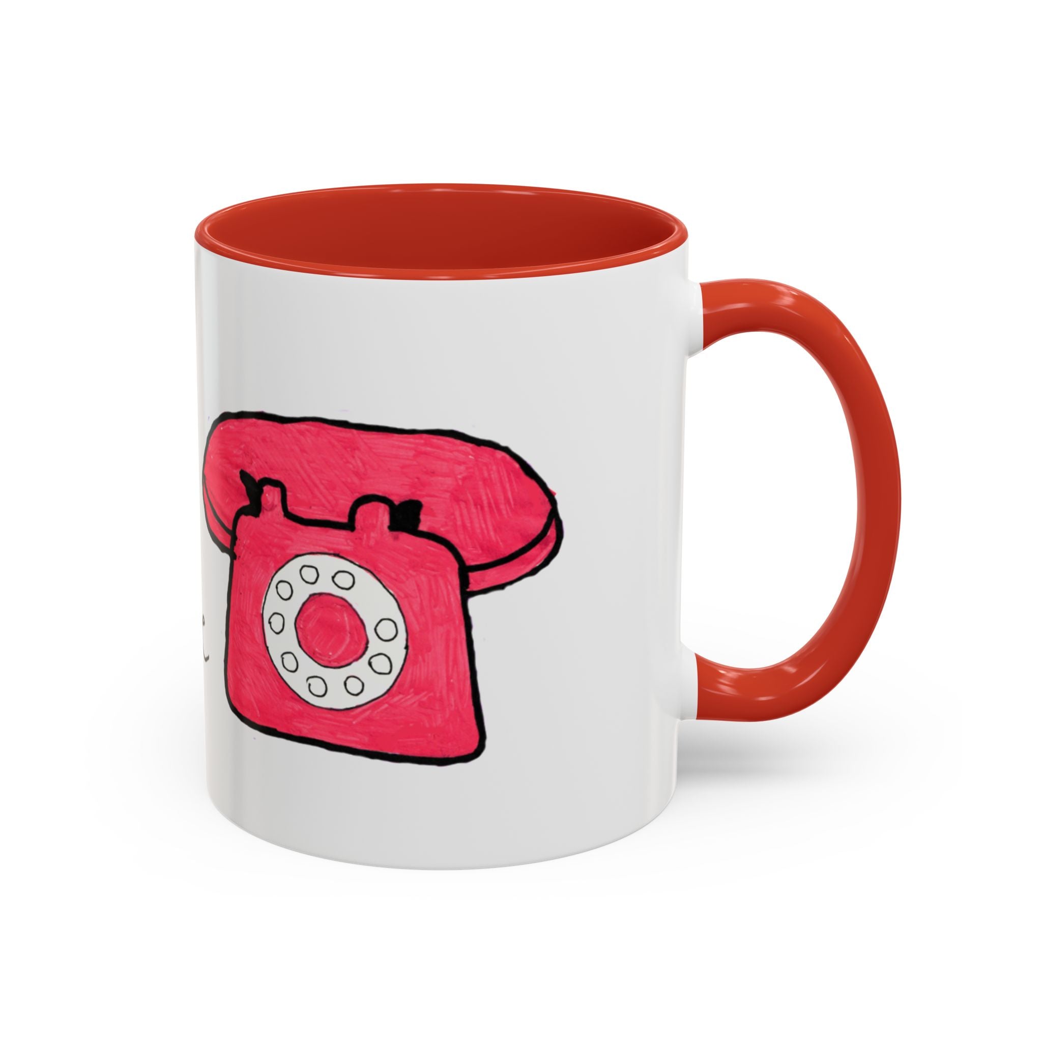 Vintage Telephone Coffee Mug — "Mood Ring Hotline" Accent Ceramic Mug (11/15oz)
