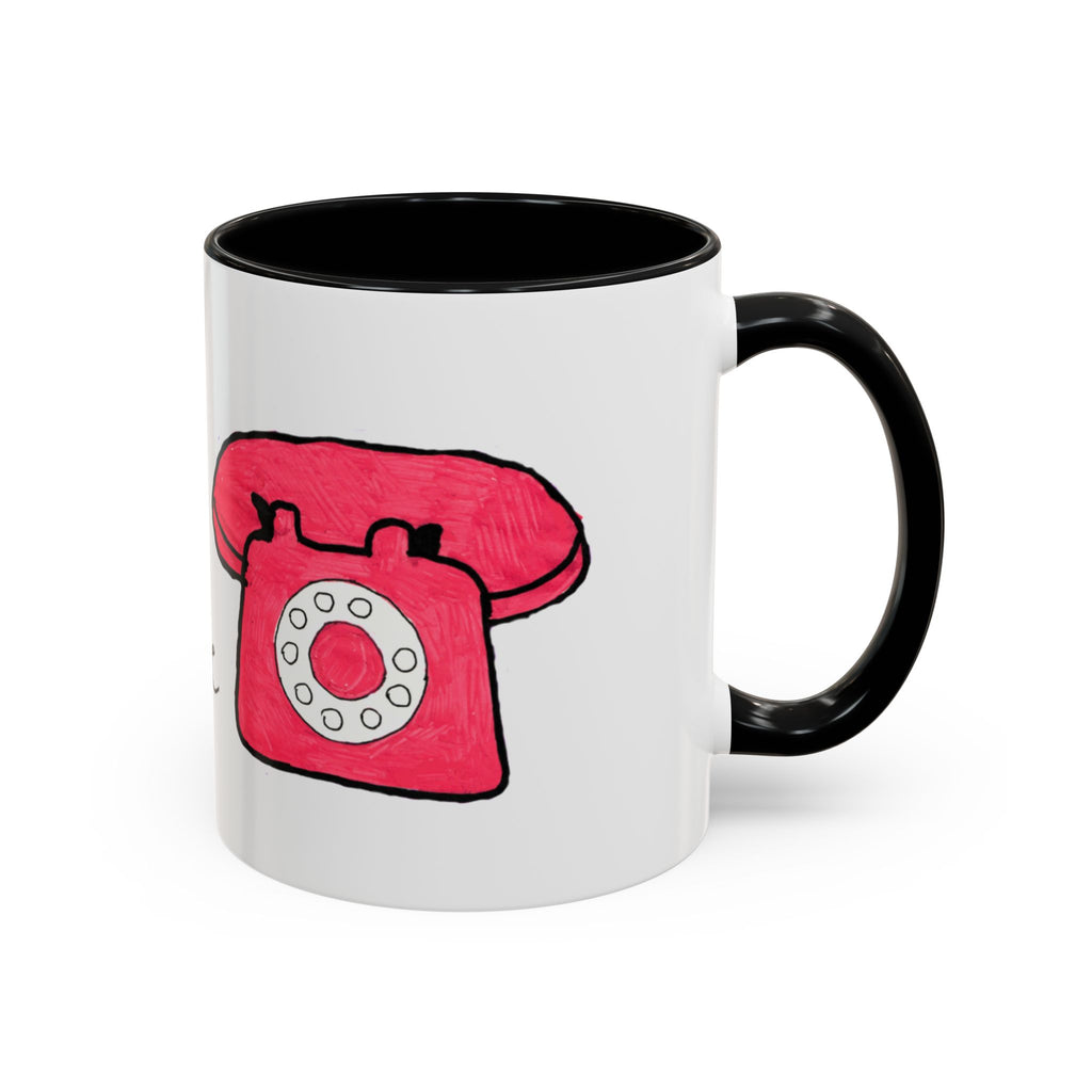 Vintage Telephone Coffee Mug — "Mood Ring Hotline" Accent Ceramic Mug (11/15oz)