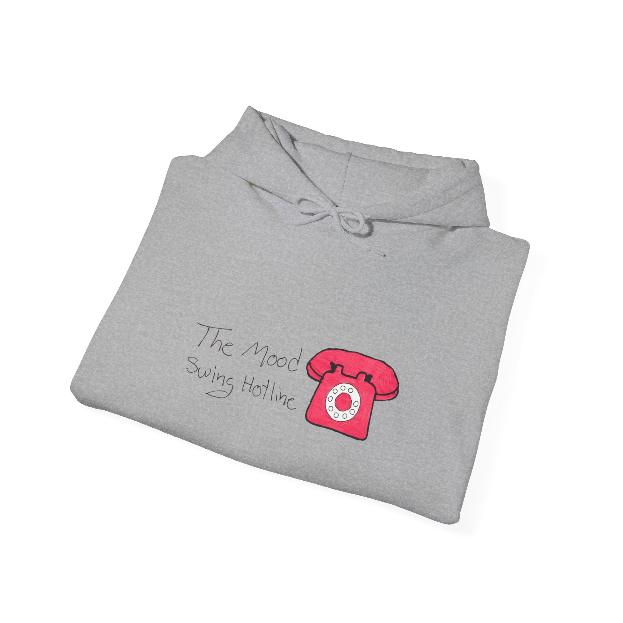 Retro Pink Rotary Phone Hoodie — "The 90s Called, They Want Me" Graphic Hoodie