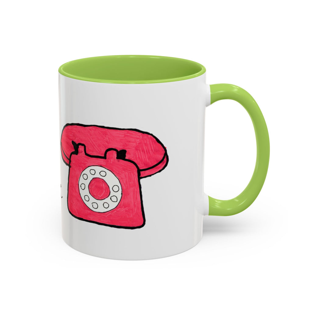 Vintage Telephone Coffee Mug — "Mood Ring Hotline" Accent Ceramic Mug (11/15oz)