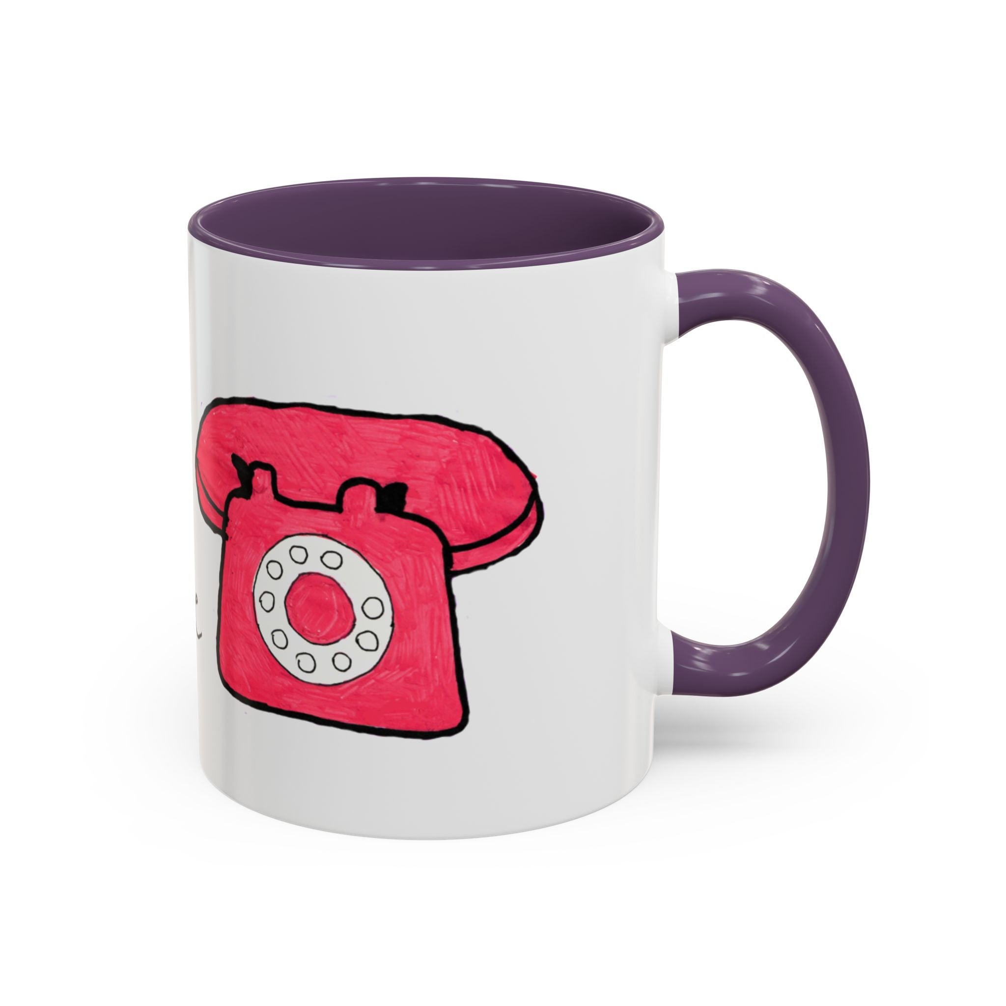 Vintage Telephone Coffee Mug — "Mood Ring Hotline" Accent Ceramic Mug (11/15oz)