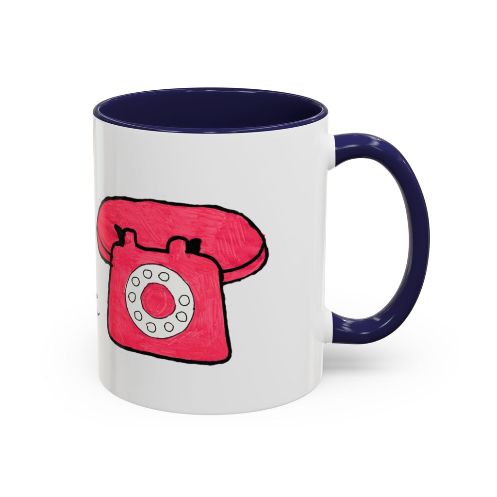Vintage Telephone Coffee Mug — "Mood Ring Hotline" Accent Ceramic Mug (11/15oz)