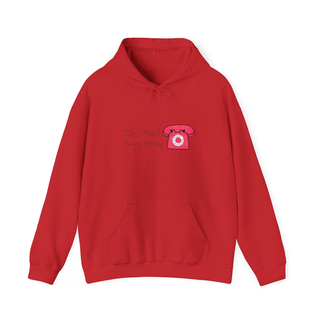 Retro Pink Rotary Phone Hoodie — "The 90s Called, They Want Me" Graphic Hoodie